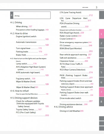 toyota harrier 2025-2026 owners manual in english